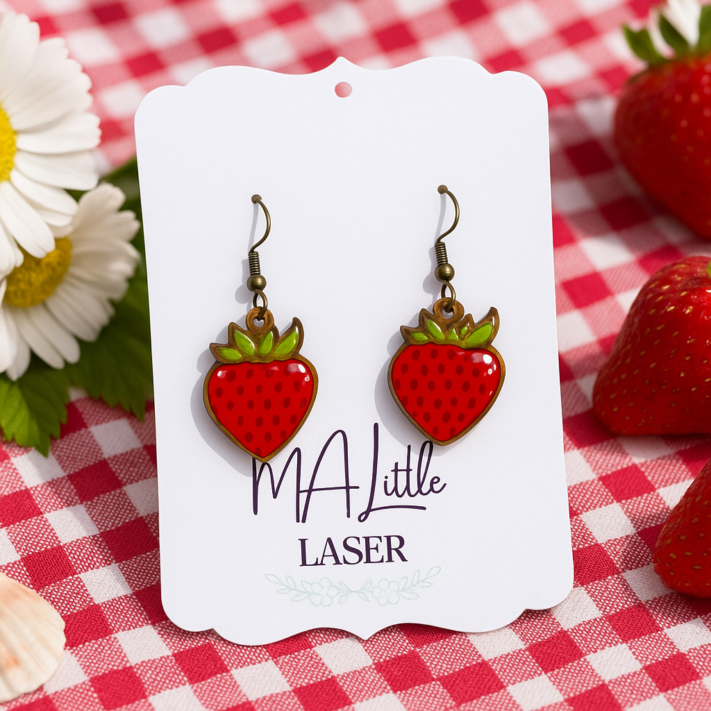 Strawberry Dangle Earrings