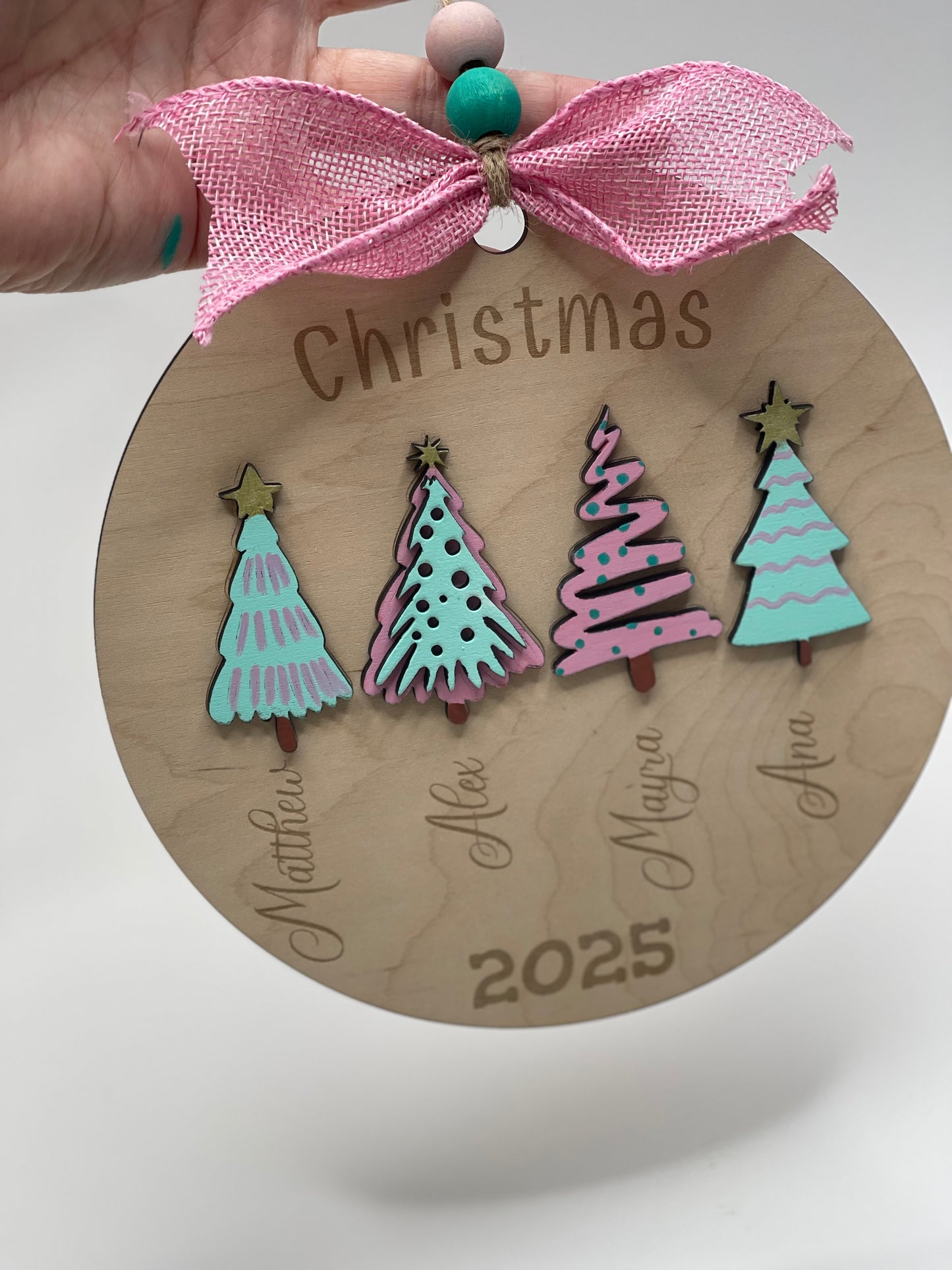 Personalized Family Christmas Ornament