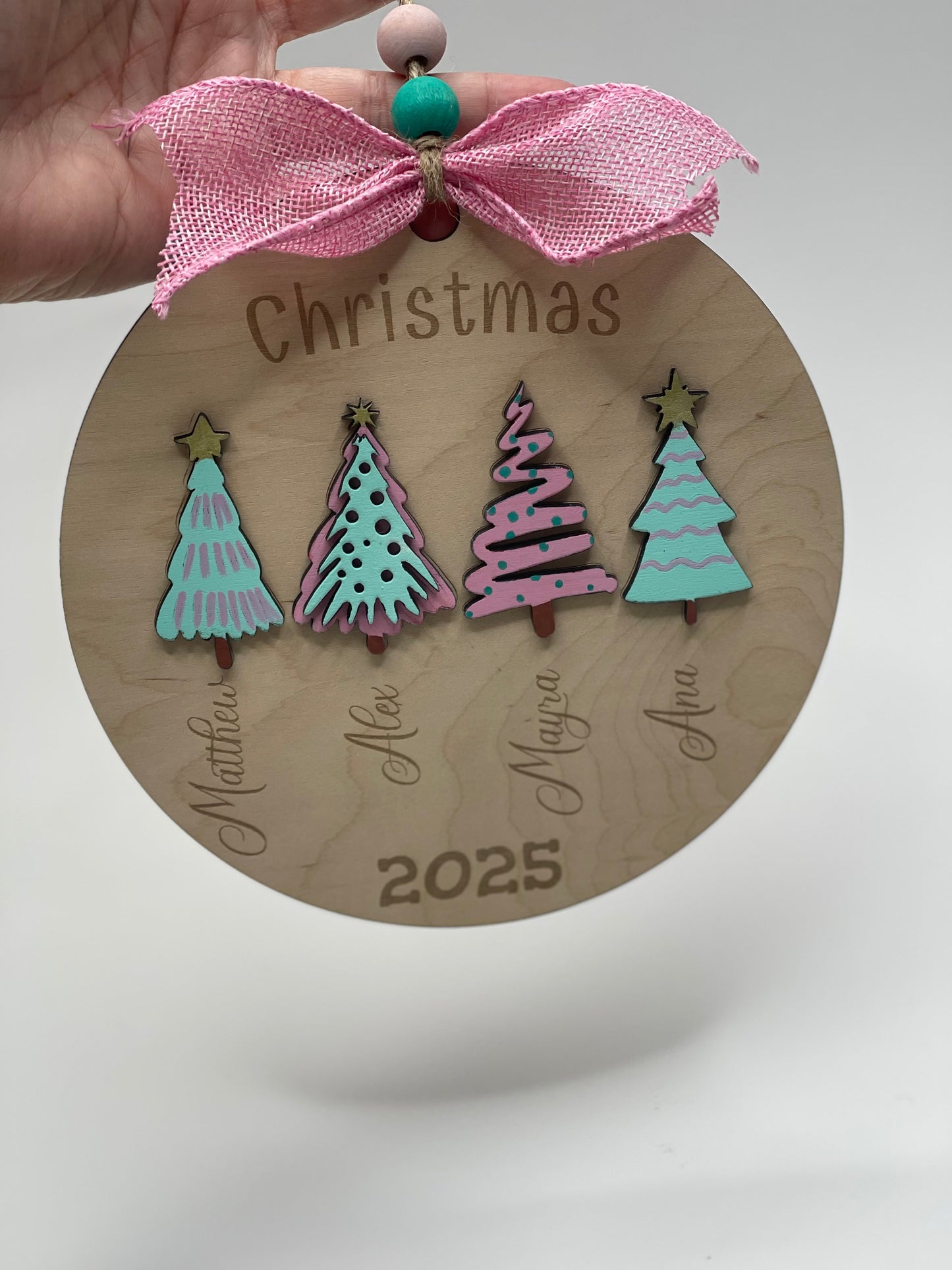 Personalized Family Christmas Ornament