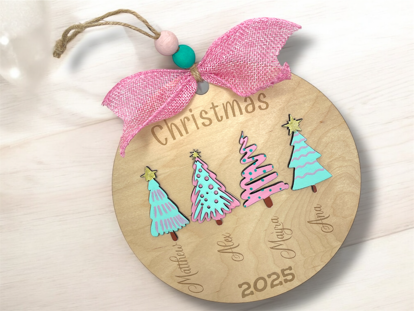 Personalized Family Christmas Ornament