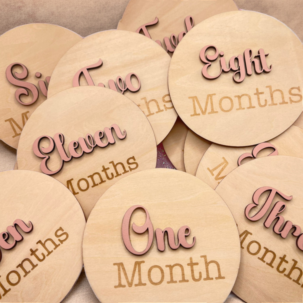 Baby Photo Prop Monthly Milestone Set