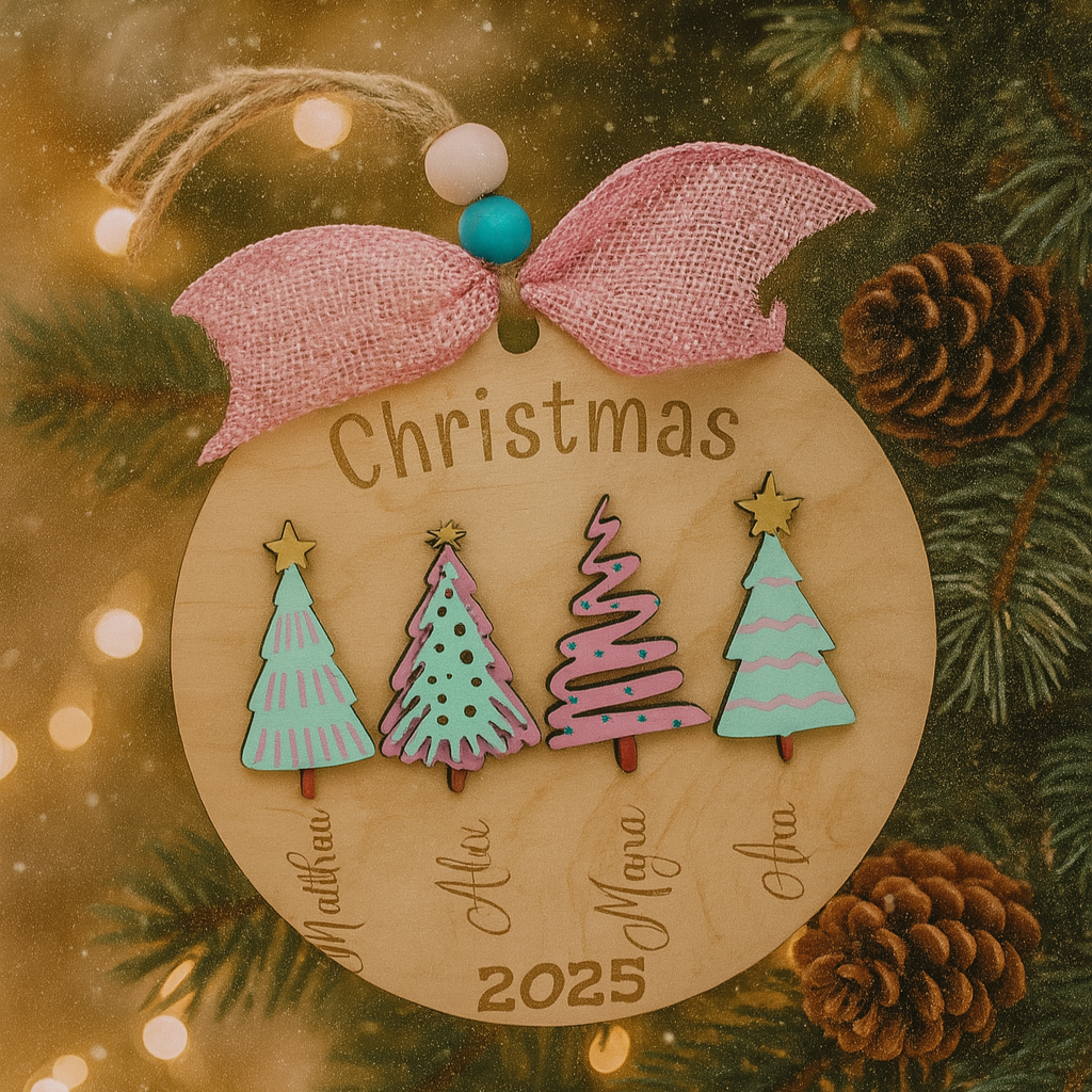 Personalized Family Christmas Ornament