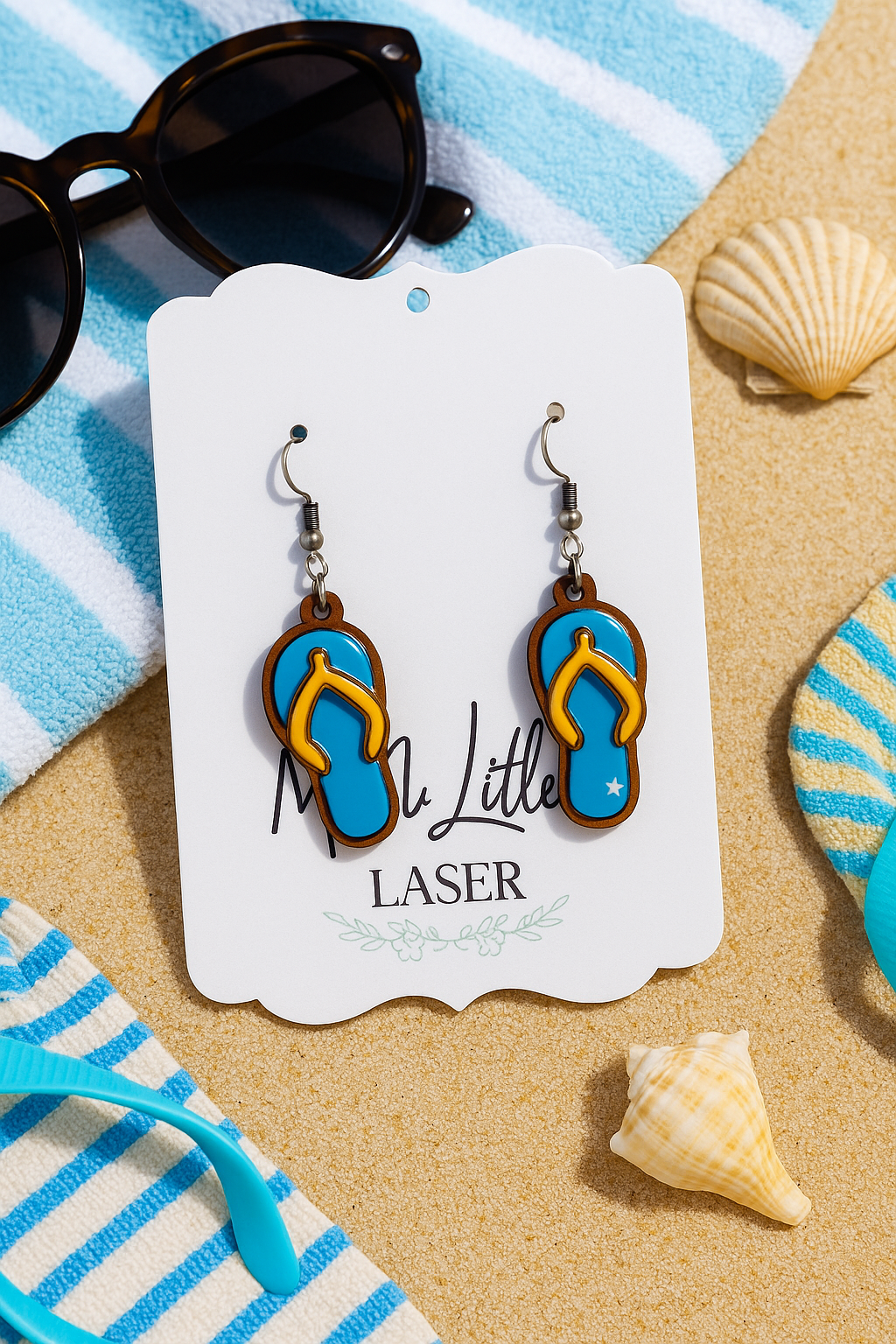 Flip Flop Dangle Earrings