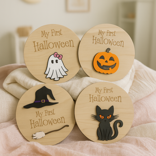 My First Halloween Baby Milestone Disc