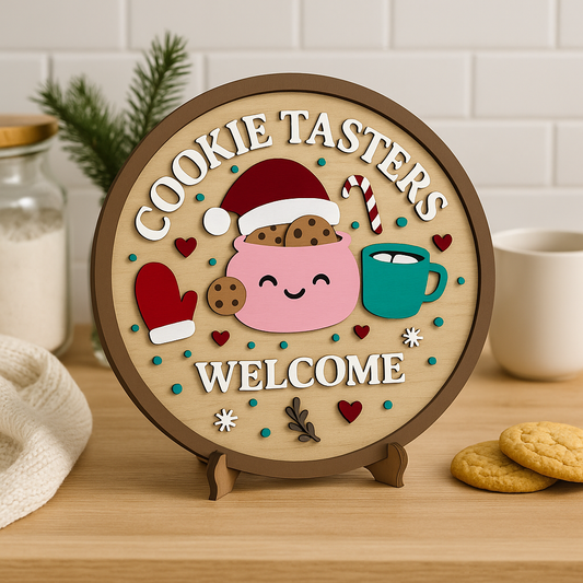Cookie Tasters Welcome Christmas Sign
