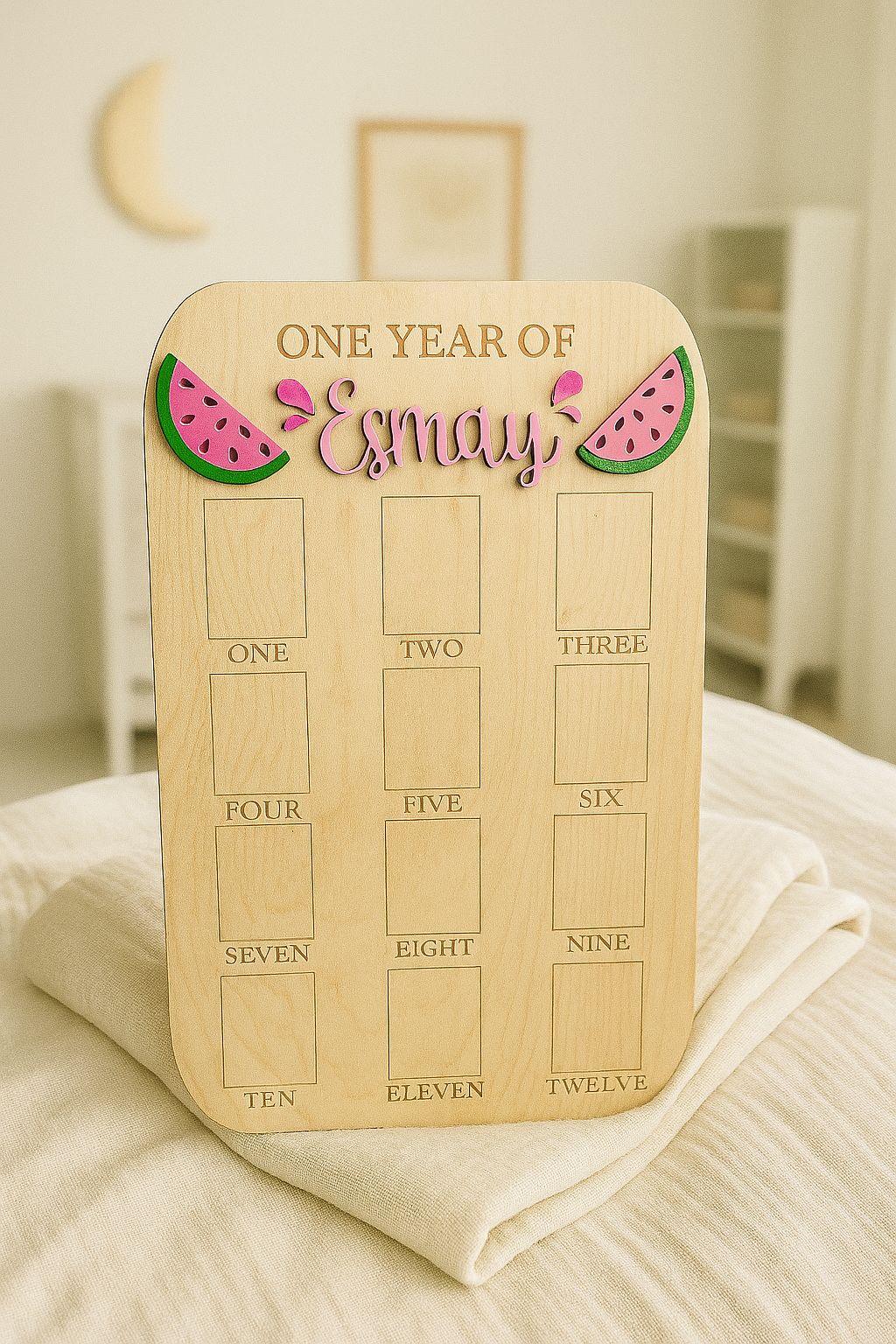 My First Year Baby Photo Board
