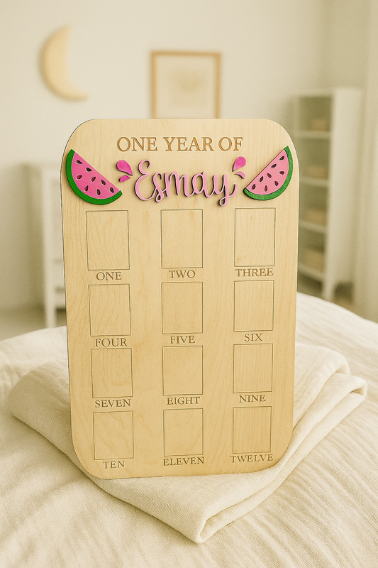My First Year Baby Photo Board
