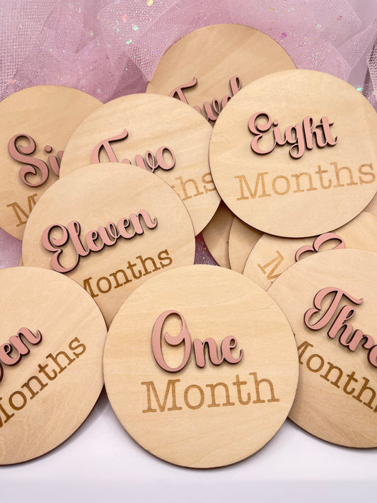Baby Photo Prop Monthly Milestone Set