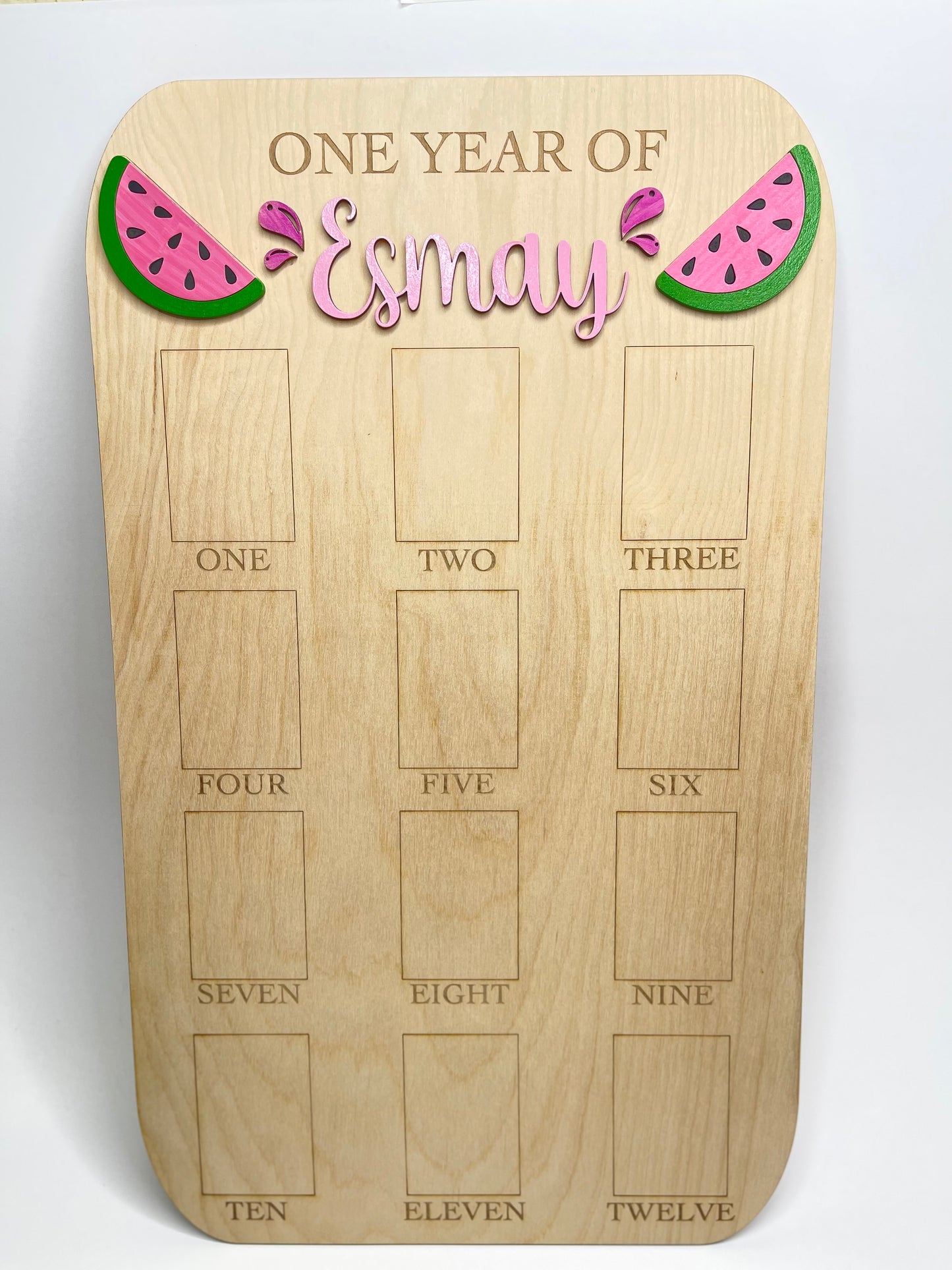My First Year Baby Photo Board