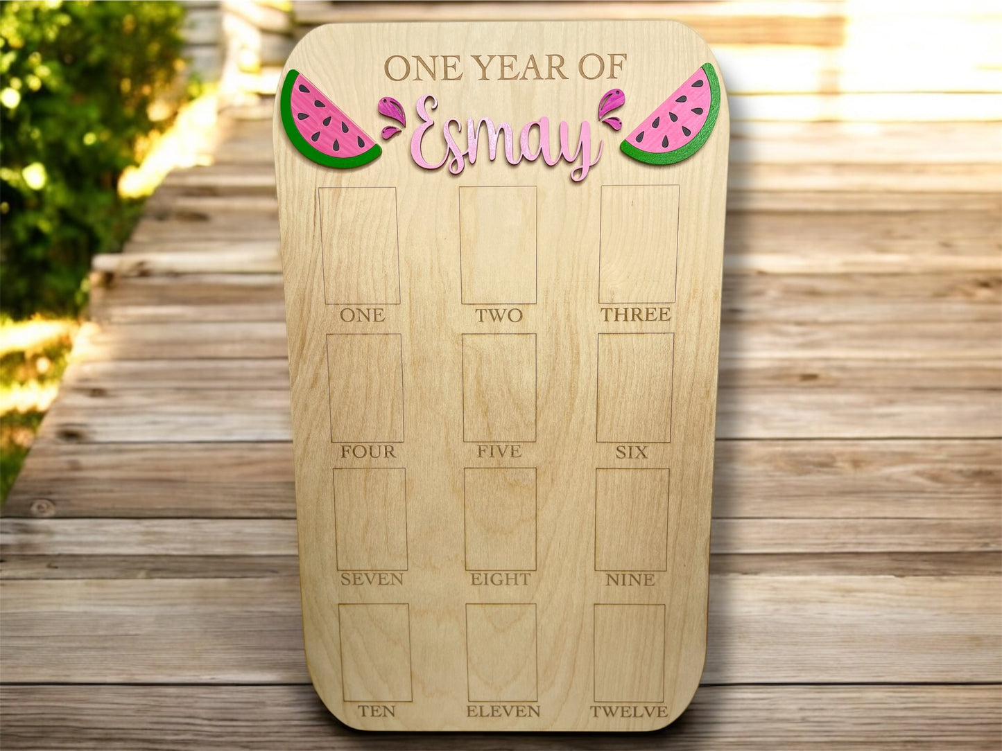 My First Year Baby Photo Board