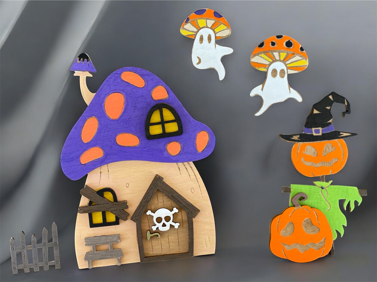 DIY Halloween Magical Mushroom Door Kit