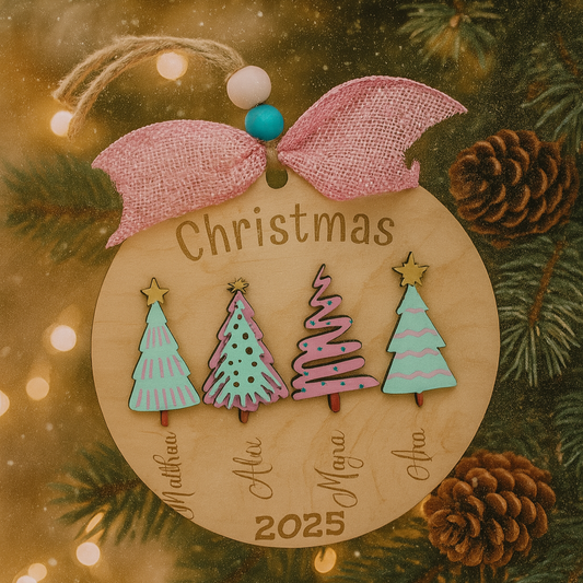 Personalized Family Christmas Ornament